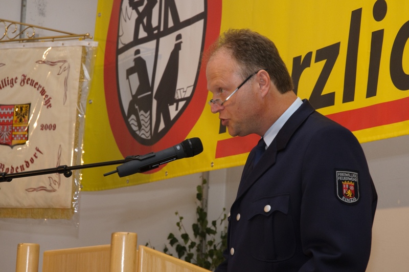Stadwehrleiter Reinhold Dedenbach