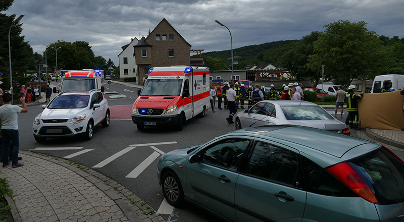 28.07.2017 - Verkehrsunfall Wallstraße
