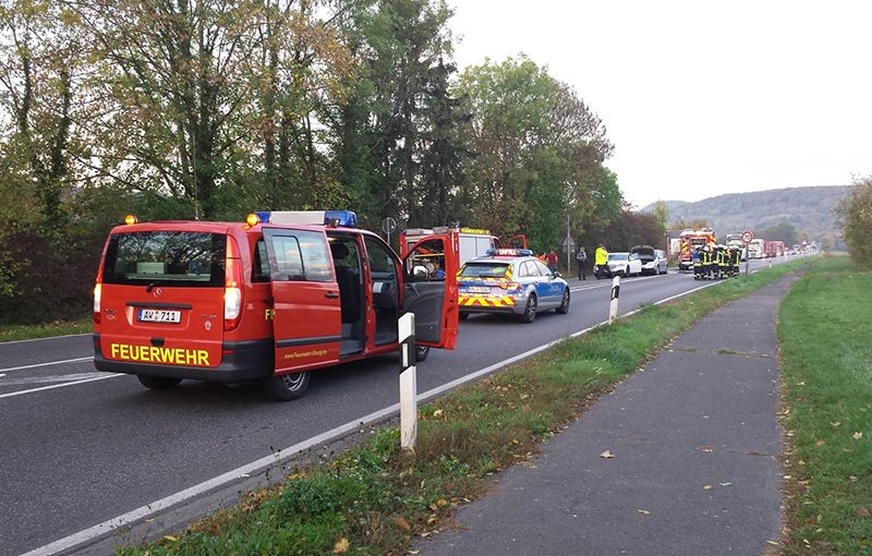 15.10.2018 - Verkehrsunfall B 266 in Bad Bodendorf