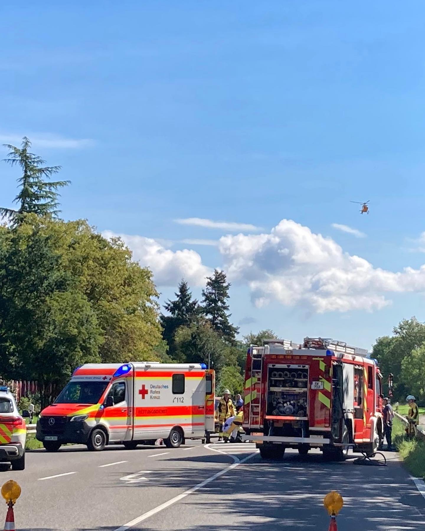 02.09.2023 - Verkehrsunfall mit eingeklemmter Person